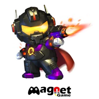 ☺️ Video game, Kartun, Robot, Ungu, Karakter, Permainan magnet telegram sticker