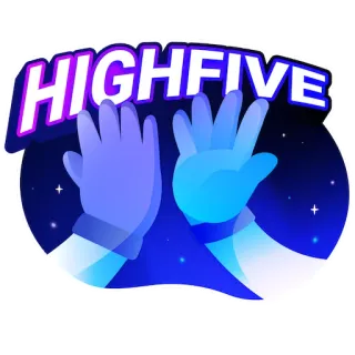 🙌 HIGHFIVE 하이파이브, 축하, 우정, 인사, 성공, 팀워크 telegram sticker