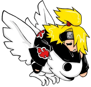 😴 Deidara Naruto อนิเมะ, นินจา, ศิลปะ, แสงอุษา, มังงะ telegram sticker