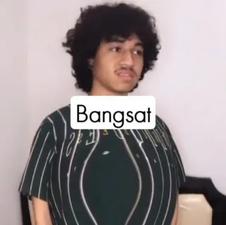 😬 Bangsat insulto, ofensivo, expressão, palavrão, indonésio telegram sticker