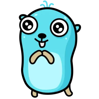 🤗 漫画, 動物, マスコット, Golang, Gopher telegram sticker
