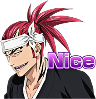 😏 Nice Anime, Manga, lächelnd, rote Haare, männlich telegram sticker