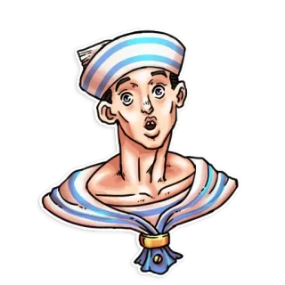 😳 선원, 빈티지, 만화, 항해, 캐릭터, 일러스트 telegram sticker