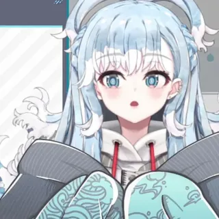 💦 Kobo Kanaeru Anime, Vtuber, Idol, Kobo Kanaeru, Carina, Femmina telegram sticker