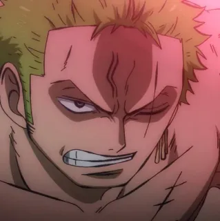 🍾 Zoro One Piece Аниме, Ван Пис, Ророноа Зоро, Зоро telegram sticker