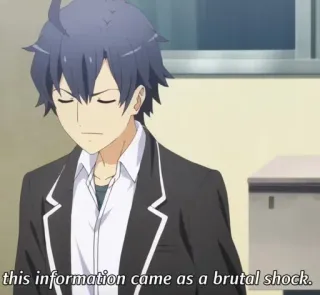 🍺 this information came as a brutal shock. Anime, Charakter, Schock, Brutal whatsapp sticker