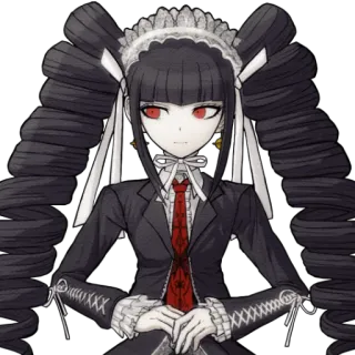 😒 Celestia Ludenberg Danganronpa anime, gothic, danganronpa, celestia ludenberg telegram sticker