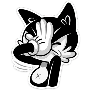 🤦‍♂️ cartoon, character, gesture, middle finger, offensive, illustration telegram sticker