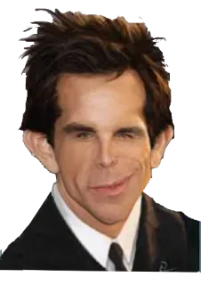 😏 actor, celebrity, caricature, portrait, male, suit whatsapp sticker