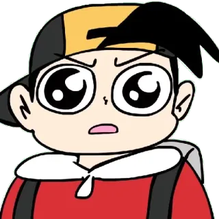 😧 Anime, Kreskówka, Postać, Mem, Portret telegram sticker