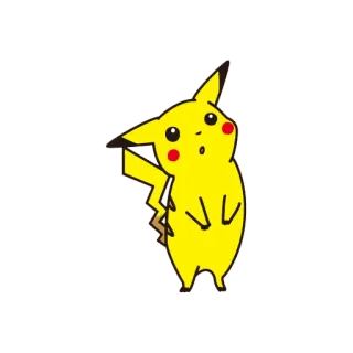 😳 Pikachu pikachu, pokemon, anime, desenho animado, fofo, animal telegram sticker