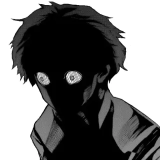 😨 Anime, Manga, Dunkel, Gruselig, Beängstigend, Charakter, Horror telegram sticker