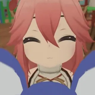 ☺️ Yae Miko Genshin Impact Anime, Jeu, Genshin Impact, Yae Miko, Mignon, Personnage telegram sticker