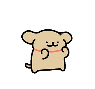 🦮 chien, dessin animé, mignon, animal, animal de compagnie telegram sticker