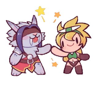 🤝 만화, 애니메이션, 귀여운, 판타지 telegram sticker