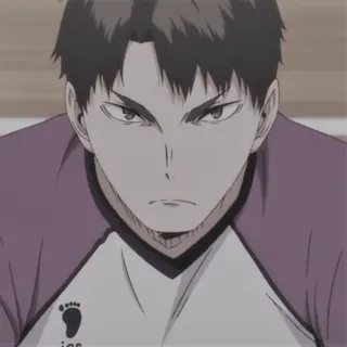 💷 Iwaizumi Hajime Haikyuu!! Anime, Haikyuu, Iwaizumi, Volley-ball telegram sticker