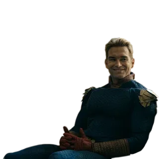 😊 Homelander The Boys Superheld, Grinsen, Fernsehen, Figur, Bösewicht telegram sticker