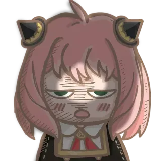 丹尼爾。海 - 安妮亞喜歡這個表情包 (by 丹尼爾。海的兩三事) telegram stickers