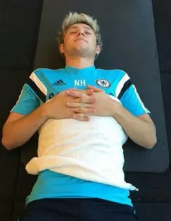 😴 Niall Horan NH Niall Horan, One Direction, celebridad, fútbol, Chelsea, deportes telegram sticker