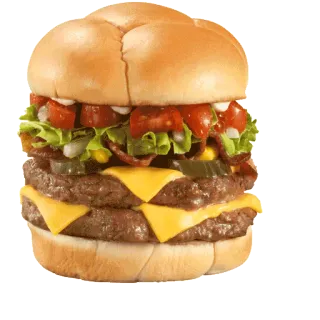 🍔 Essen, Burger, Fast Food, Cheeseburger, Mittagessen, Abendessen, Sandwich whatsapp sticker