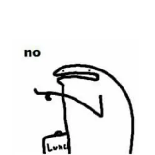 🤬 no florkofcows, tidak, gambar batang, meme, lucu telegram sticker