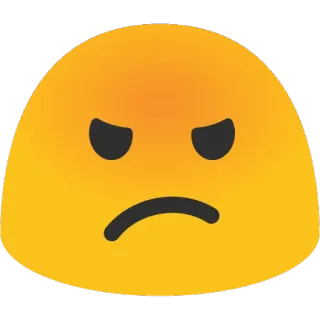 😡 angry, annoyed, emoji, upset, frustrated, mad, expression telegram sticker