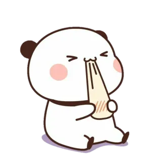 🐼 Panda, Mignon, Adorable, Autocollant, Pleurs, Kawaii whatsapp sticker