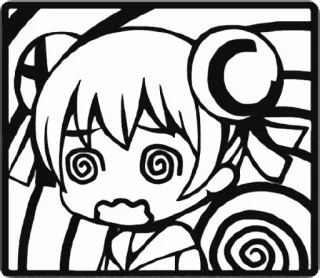 😣 anime, cartoon, illustration, character, manga, cute telegram sticker