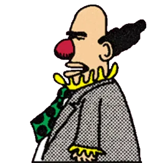 🤡 clown, cartoon, man, suit, character telegram sticker