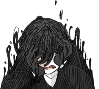 😢 Traurigkeit, Verzweiflung, Dunkelheit, Angst, Not telegram sticker
