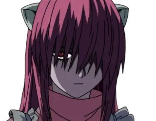 😠 anime, telinga kucing, gadis, rambut merah, seram telegram sticker