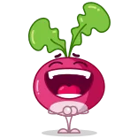 Radical Radish telegram stickers