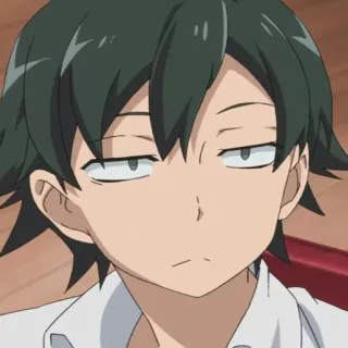 🥀 Hikigaya Hachiman My Teen Romantic Comedy SNAFU Anime, Personagem, Expressão, Mangá telegram sticker