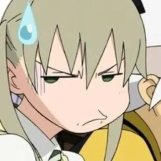 😤 Maka Albarn Soul Eater anime, manga, soul eater, maka, confused, annoyed telegram sticker