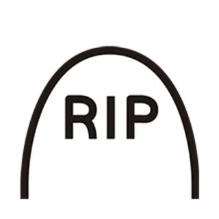 ⚪️ RIP Descansa en paz, Tumba, Lápida, DEP, Muerte, Fantasma, Halloween whatsapp sticker