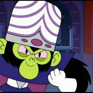 🎀 Mojo Jojo The Powerpuff Girls Kartun, Penjahat, Monyet, Mojo Jojo, The Powerpuff Girls telegram sticker
