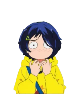 🤔 Anime, Sticker, Verwirrt, Besorgt, Nervös, Charakter, Animation telegram sticker