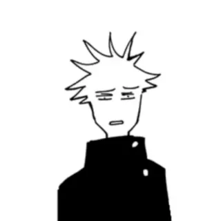 🙂 Satoru Gojo Jujutsu Kaisen Satoru Gojo, Jujutsu Kaisen, Anime, Manga, Personaje, Gojo, Triste, Cansado whatsapp sticker