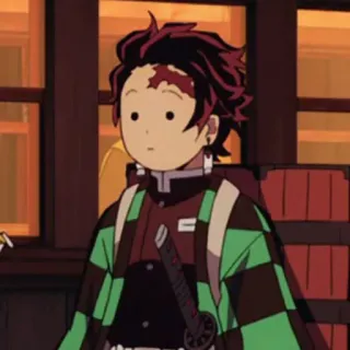 🧧 Tanjiro Kamado Demon Slayer Аниме, Клинок, рассекающий демонов, Танджиро, Персонаж, Меч, Манга telegram sticker