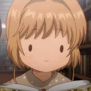 😶 Sakura Kinomoto Cardcaptor Sakura Anime, Cardcaptor Sakura, Sakura Kinomoto, Lucu, Kawaii, Manga whatsapp sticker