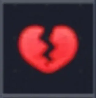 💔 patah hati, sedih, hati, cinta, hancur telegram sticker