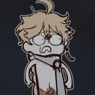 😱 Aether Genshin Impact etere, genshin impact, anime, scioccato, divertente, videogioco telegram sticker