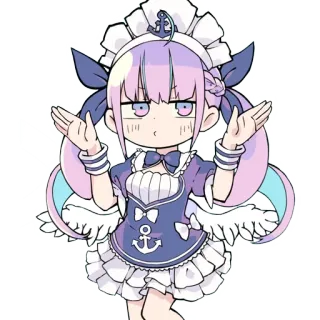 😗 Anime, Desenho animado, Fofo, Empregada, Garota, Adesivo telegram sticker