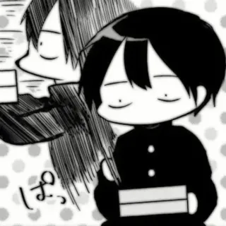 🗞 ぱっ Mangá, Anime, Fofo, Uniforme escolar, Japonês, Desenho animado telegram sticker