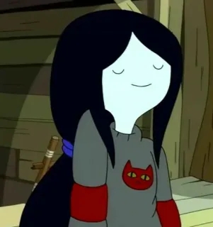 🖤 Marceline Adventure Time Марселин, Время приключений, вампир, мультфильм, анимация telegram sticker
