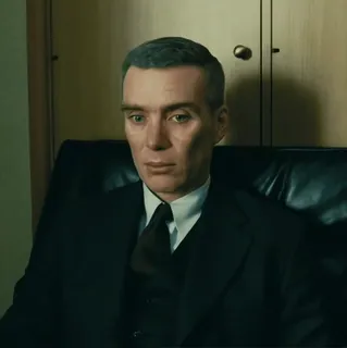🎬 J. Robert Oppenheimer Oppenheimer Oppenheimer, Cillian Murphy, scientifique, portrait, film telegram sticker