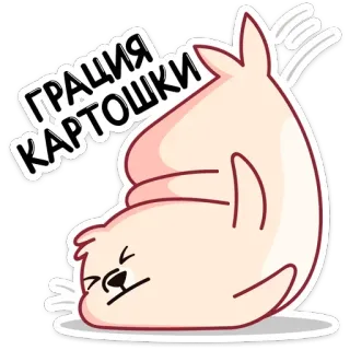 🥔 ГРАЦИЯ КАРТОШКИ foka, kreskówka, zwierzę, słodkie, śmieszne, rosyjski, wdzięczny ziemniak telegram sticker