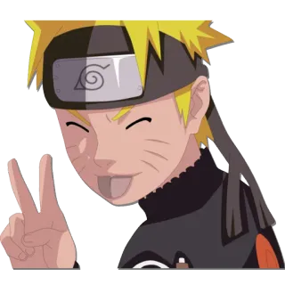 😝 Naruto Uzumaki Naruto ナルト, アニメ, 忍者, うずまき, 漫画, キャラクター telegram sticker
