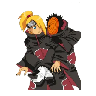 🥵 Deidara Naruto อนิเมะ, แสงอุษา, โทบิ, มังงะ whatsapp sticker