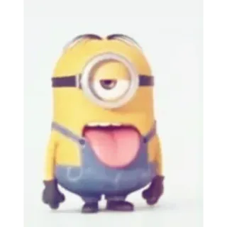 👅 Stuart the Minion Despicable Me minion, stuart, tongue, silly, despicable me, cute, yellow, cartoon telegram sticker
